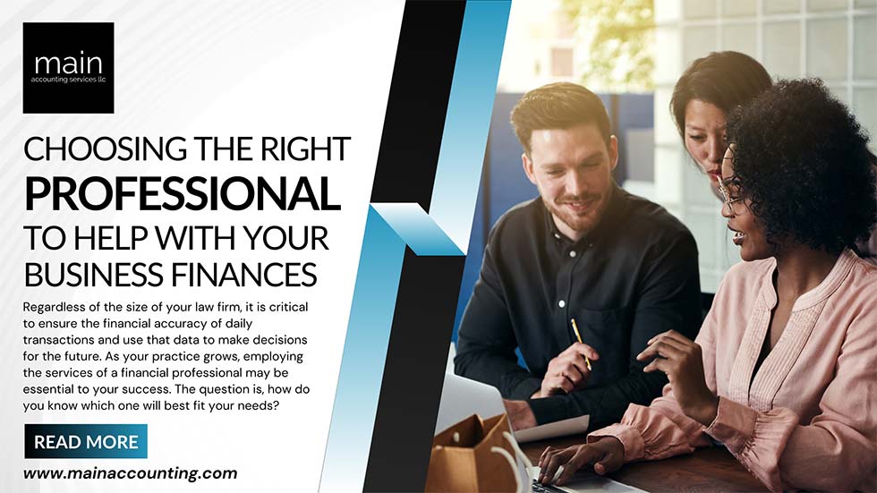 Choosing the Right Professional to Help With Your Business Finances